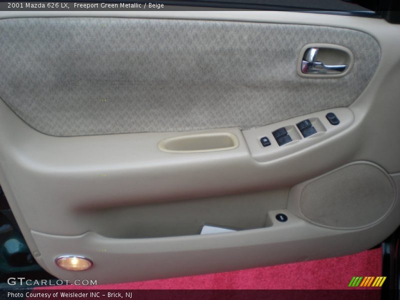 Freeport Green Metallic / Beige 2001 Mazda 626 LX