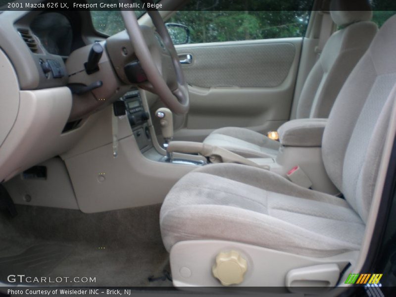 Freeport Green Metallic / Beige 2001 Mazda 626 LX