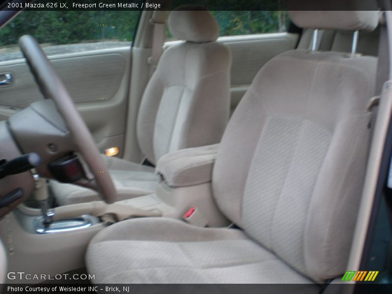 Freeport Green Metallic / Beige 2001 Mazda 626 LX