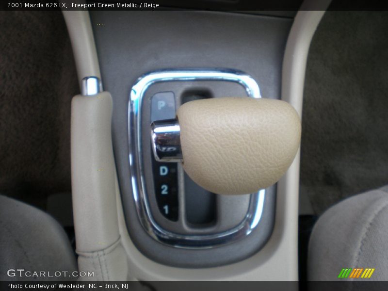 Freeport Green Metallic / Beige 2001 Mazda 626 LX