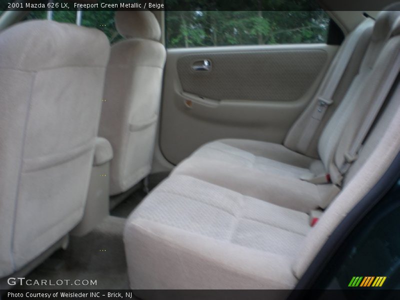 Freeport Green Metallic / Beige 2001 Mazda 626 LX