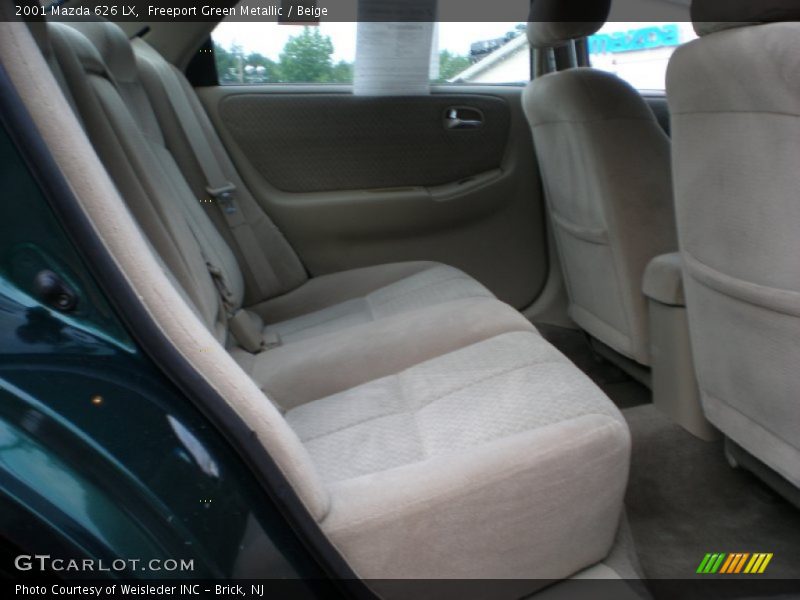 Freeport Green Metallic / Beige 2001 Mazda 626 LX