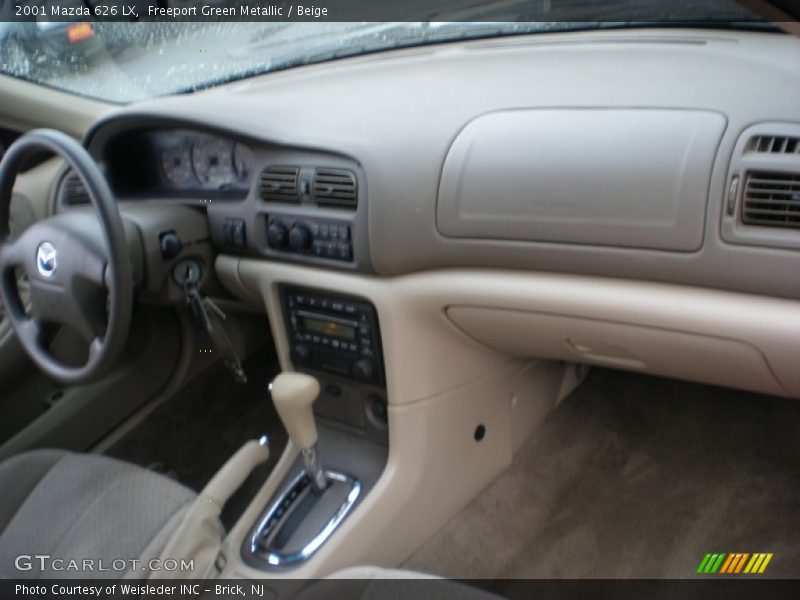 Freeport Green Metallic / Beige 2001 Mazda 626 LX