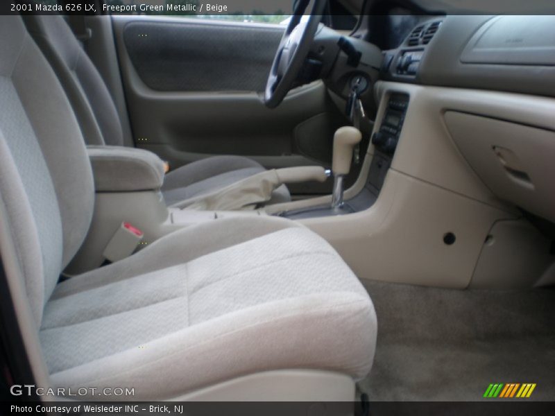 Freeport Green Metallic / Beige 2001 Mazda 626 LX