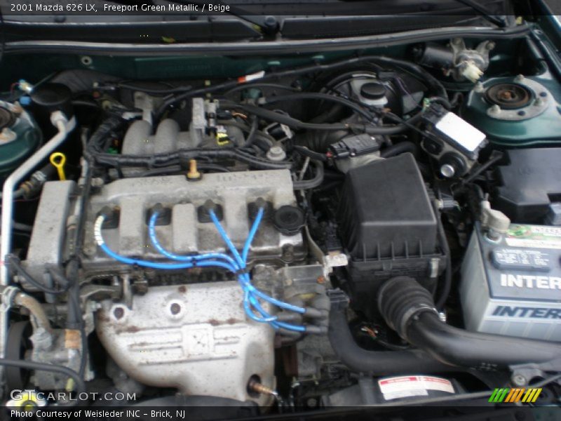 Freeport Green Metallic / Beige 2001 Mazda 626 LX