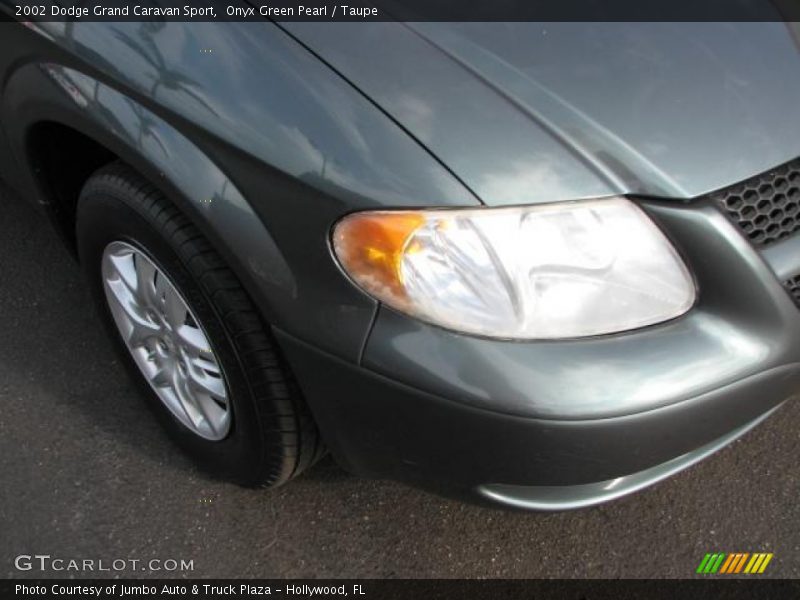 Onyx Green Pearl / Taupe 2002 Dodge Grand Caravan Sport