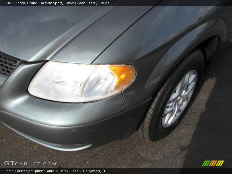 Onyx Green Pearl / Taupe 2002 Dodge Grand Caravan Sport