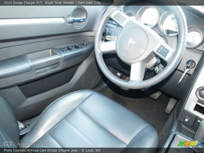 Bright Silver Metallic / Dark Slate Gray 2010 Dodge Charger R/T