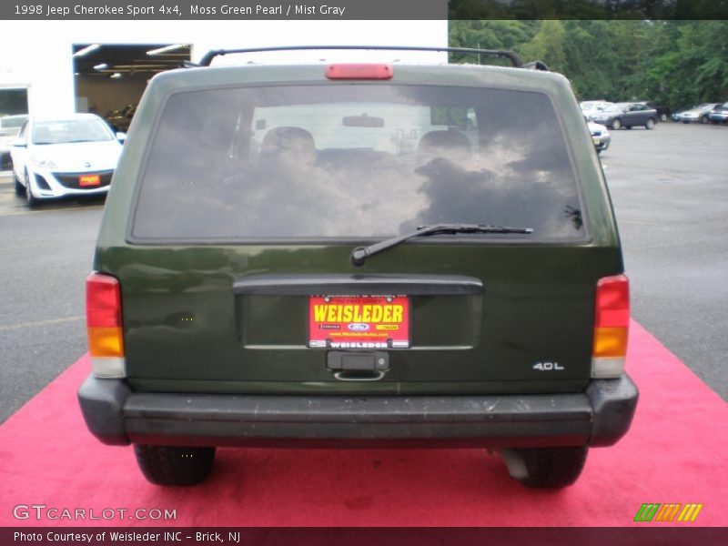 Moss Green Pearl / Mist Gray 1998 Jeep Cherokee Sport 4x4