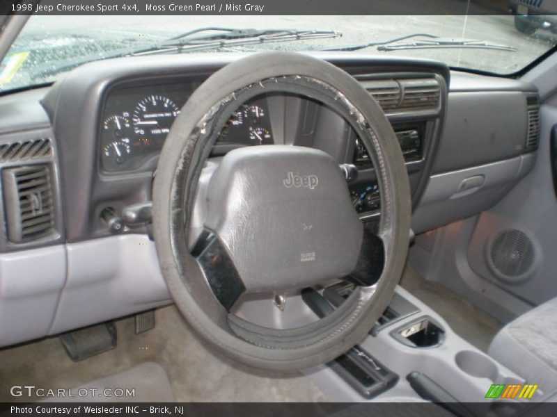 Moss Green Pearl / Mist Gray 1998 Jeep Cherokee Sport 4x4