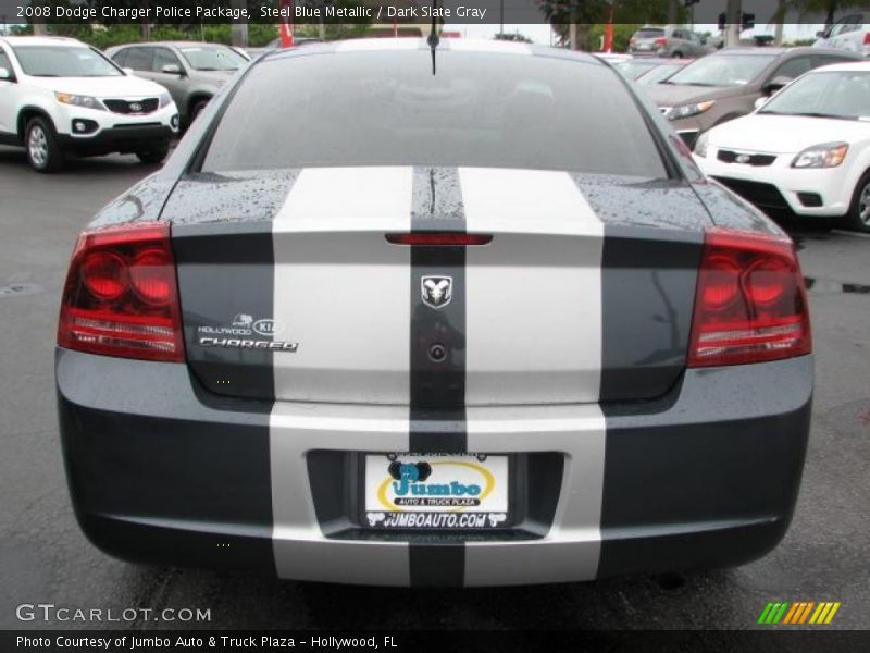 Steel Blue Metallic / Dark Slate Gray 2008 Dodge Charger Police Package