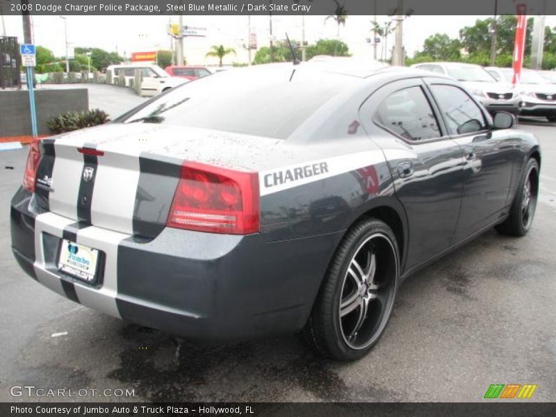 Steel Blue Metallic / Dark Slate Gray 2008 Dodge Charger Police Package