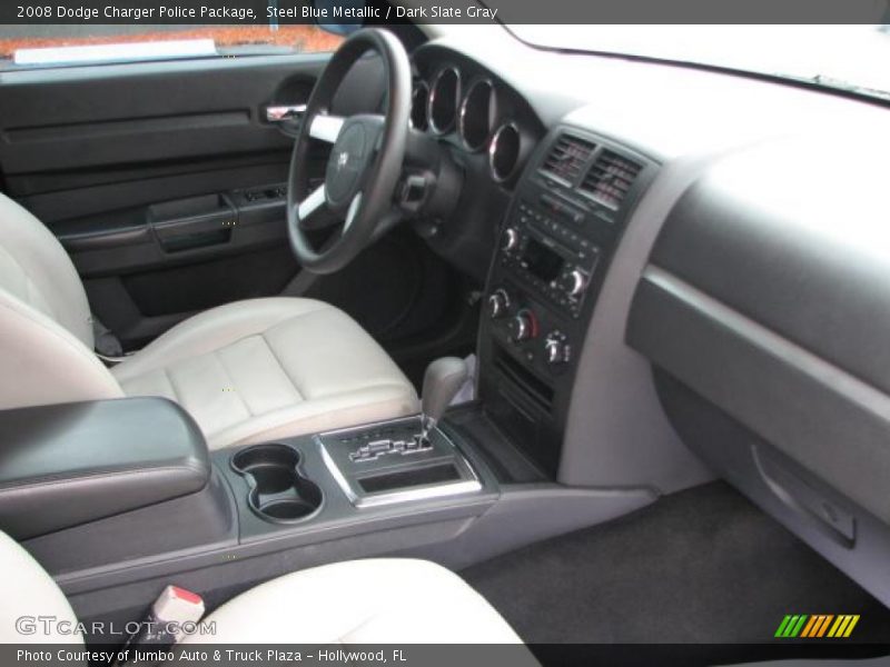Steel Blue Metallic / Dark Slate Gray 2008 Dodge Charger Police Package