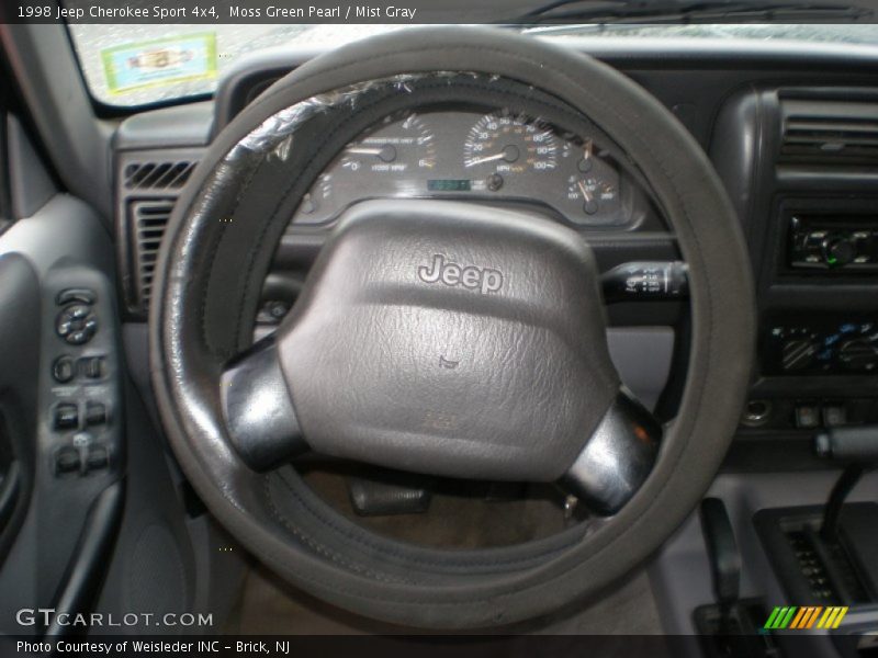 Moss Green Pearl / Mist Gray 1998 Jeep Cherokee Sport 4x4