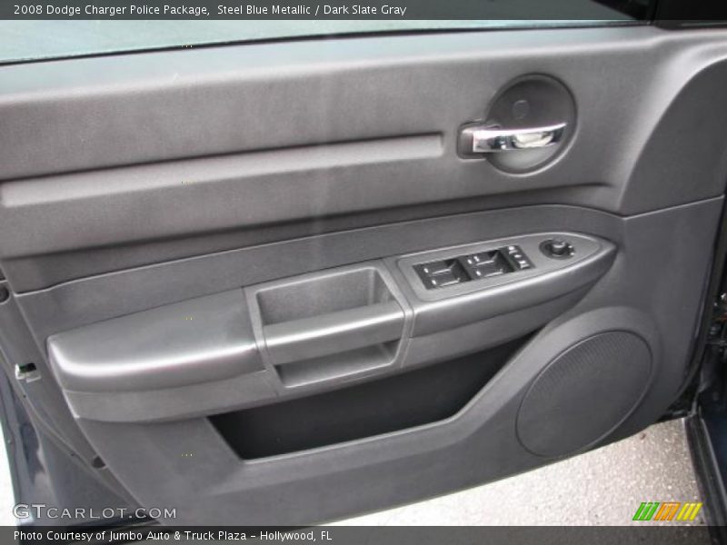 Steel Blue Metallic / Dark Slate Gray 2008 Dodge Charger Police Package