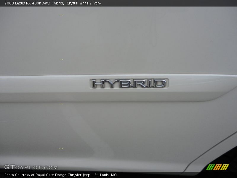 Crystal White / Ivory 2008 Lexus RX 400h AWD Hybrid