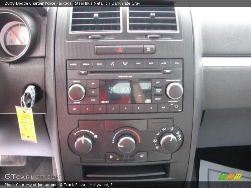 Steel Blue Metallic / Dark Slate Gray 2008 Dodge Charger Police Package