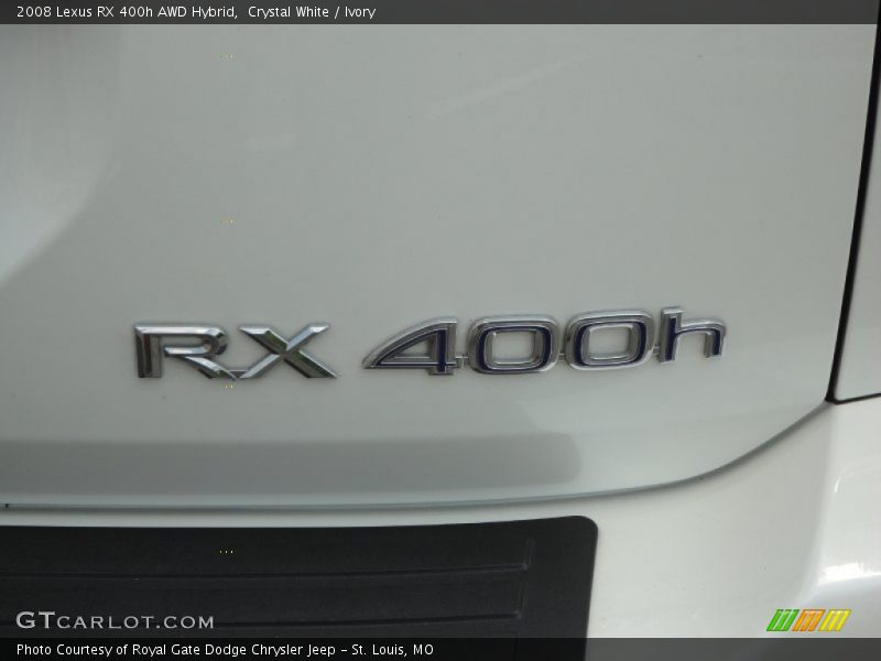 Crystal White / Ivory 2008 Lexus RX 400h AWD Hybrid