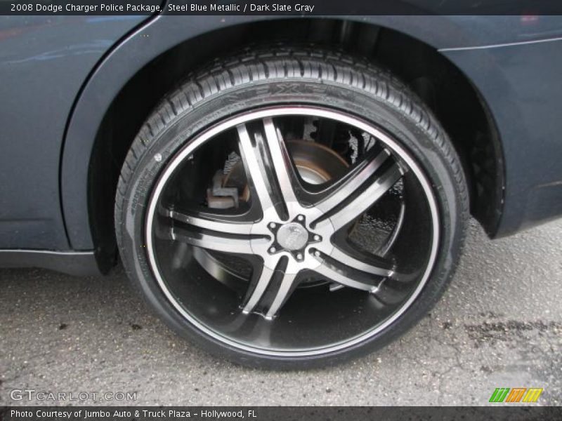 Steel Blue Metallic / Dark Slate Gray 2008 Dodge Charger Police Package