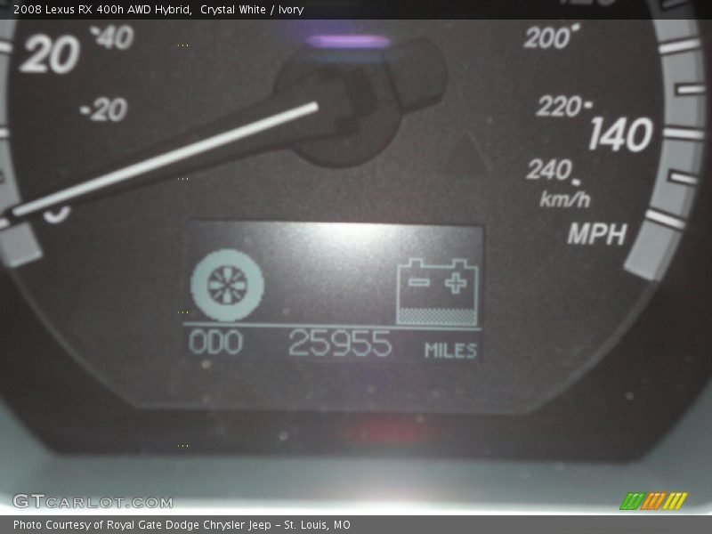 Crystal White / Ivory 2008 Lexus RX 400h AWD Hybrid