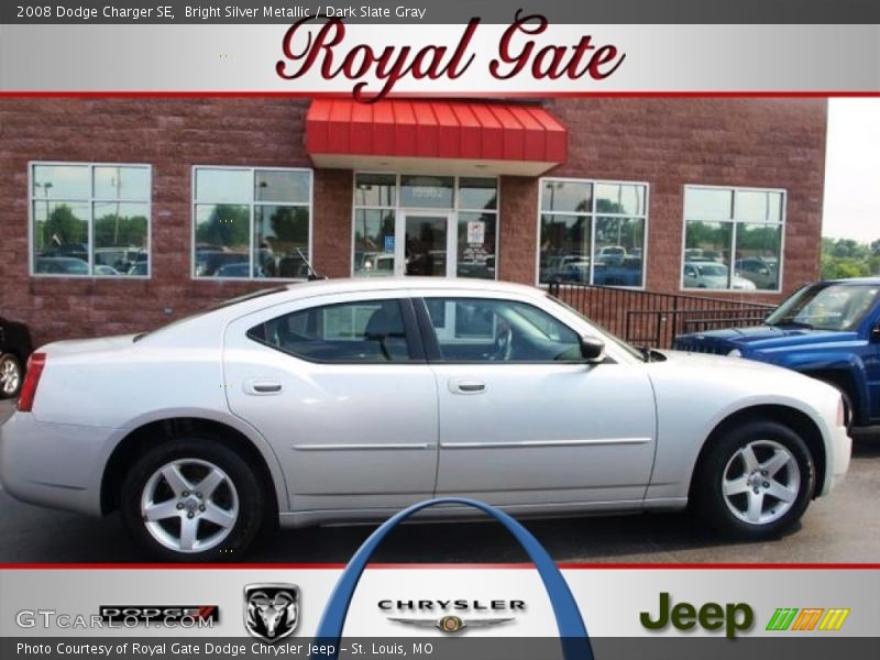 Bright Silver Metallic / Dark Slate Gray 2008 Dodge Charger SE