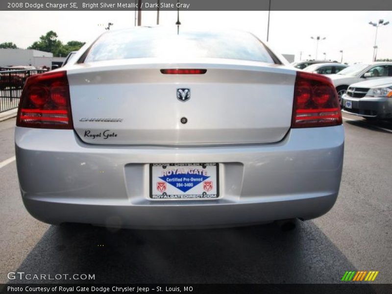 Bright Silver Metallic / Dark Slate Gray 2008 Dodge Charger SE