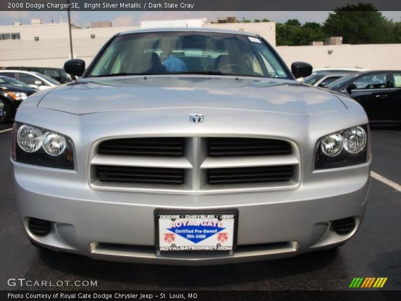 Bright Silver Metallic / Dark Slate Gray 2008 Dodge Charger SE