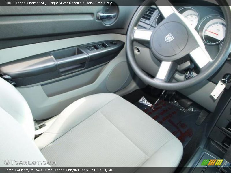 Bright Silver Metallic / Dark Slate Gray 2008 Dodge Charger SE