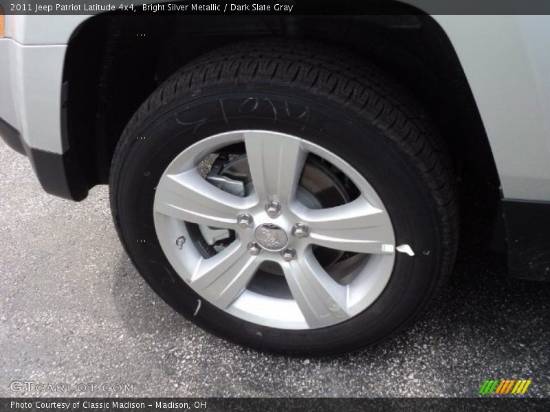 Bright Silver Metallic / Dark Slate Gray 2011 Jeep Patriot Latitude 4x4