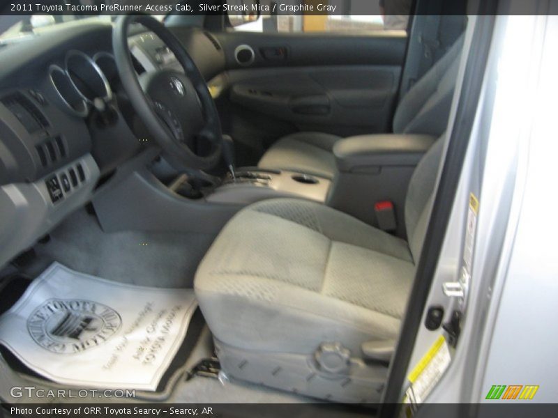 Silver Streak Mica / Graphite Gray 2011 Toyota Tacoma PreRunner Access Cab