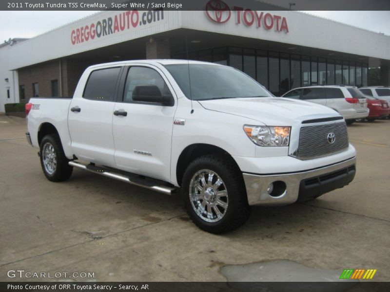 Super White / Sand Beige 2011 Toyota Tundra TSS CrewMax