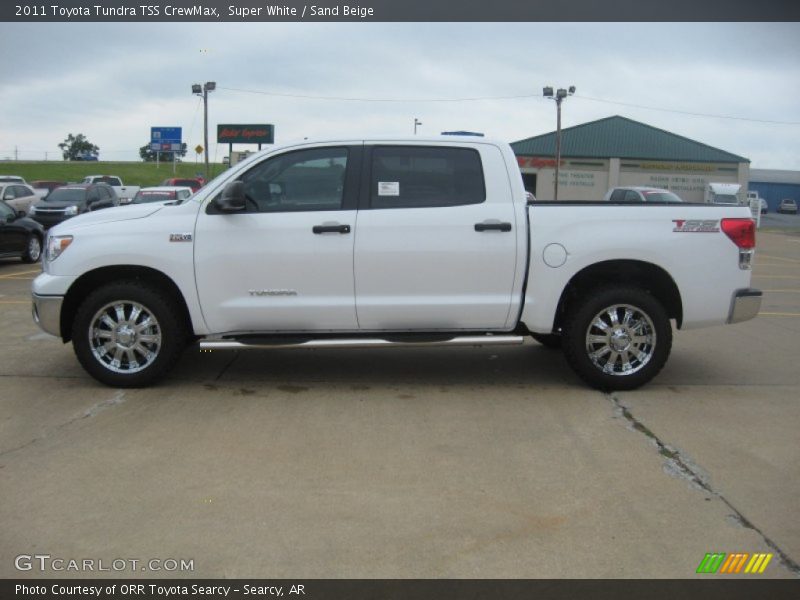 Super White / Sand Beige 2011 Toyota Tundra TSS CrewMax