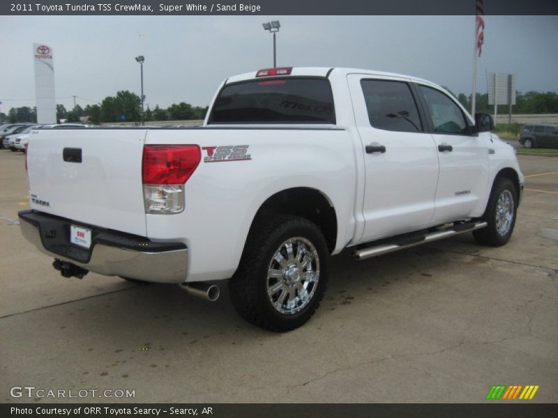 Super White / Sand Beige 2011 Toyota Tundra TSS CrewMax