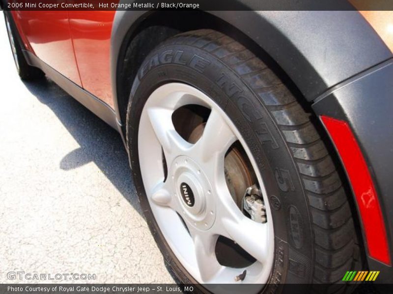 Hot Orange Metallic / Black/Orange 2006 Mini Cooper Convertible