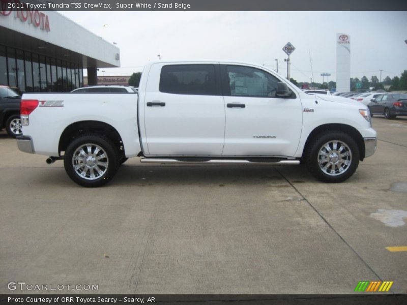 Super White / Sand Beige 2011 Toyota Tundra TSS CrewMax