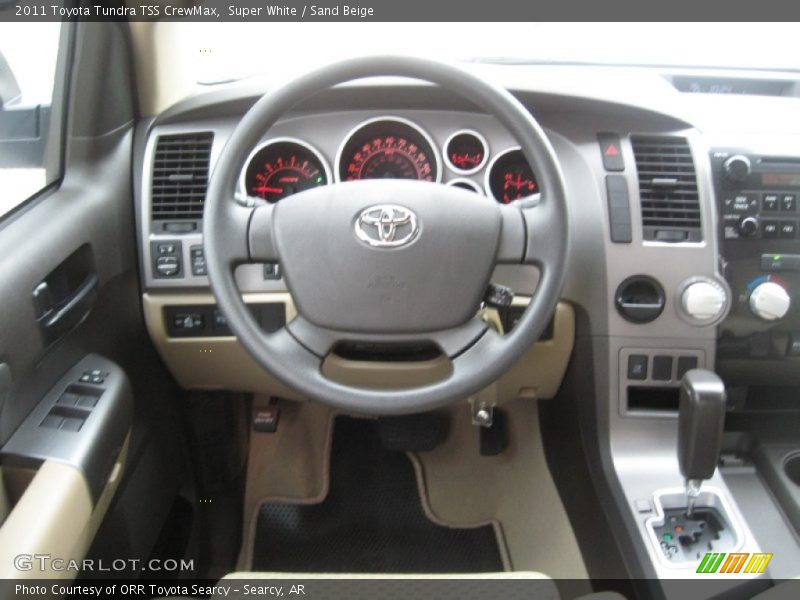 Super White / Sand Beige 2011 Toyota Tundra TSS CrewMax