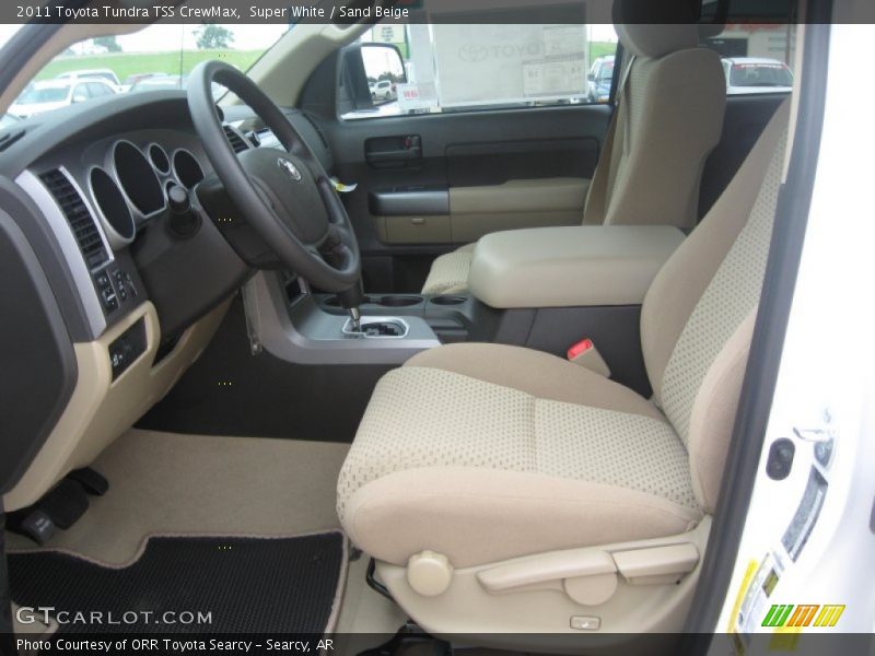 Super White / Sand Beige 2011 Toyota Tundra TSS CrewMax