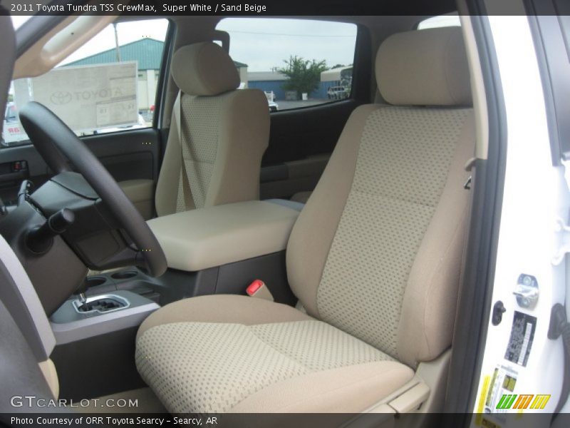 Super White / Sand Beige 2011 Toyota Tundra TSS CrewMax