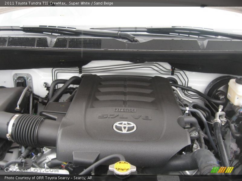 Super White / Sand Beige 2011 Toyota Tundra TSS CrewMax