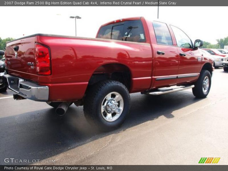 Inferno Red Crystal Pearl / Medium Slate Gray 2007 Dodge Ram 2500 Big Horn Edition Quad Cab 4x4
