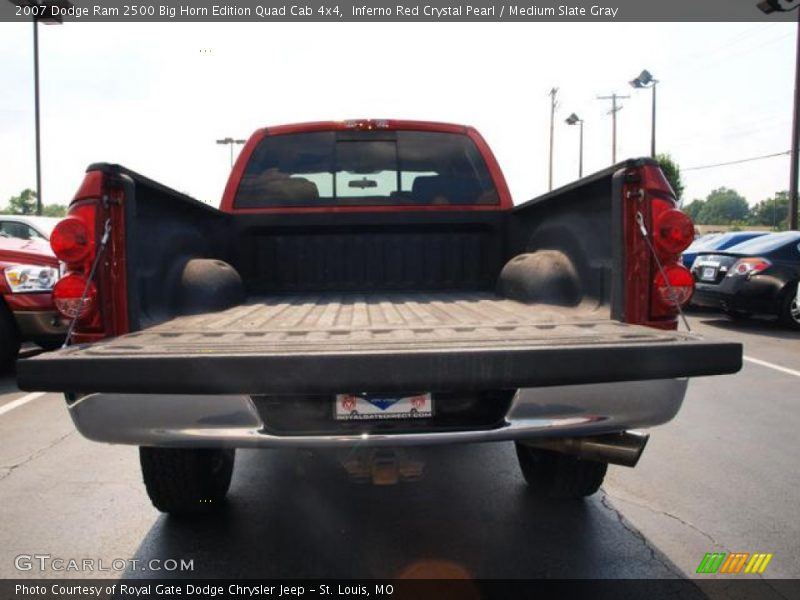 Inferno Red Crystal Pearl / Medium Slate Gray 2007 Dodge Ram 2500 Big Horn Edition Quad Cab 4x4