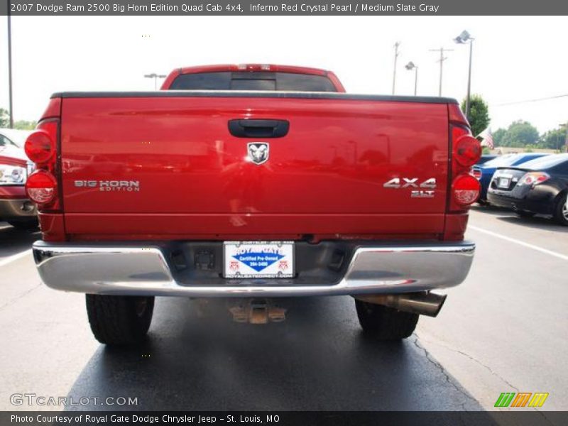 Inferno Red Crystal Pearl / Medium Slate Gray 2007 Dodge Ram 2500 Big Horn Edition Quad Cab 4x4