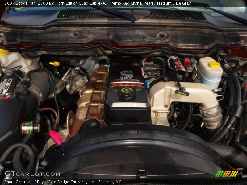 Inferno Red Crystal Pearl / Medium Slate Gray 2007 Dodge Ram 2500 Big Horn Edition Quad Cab 4x4