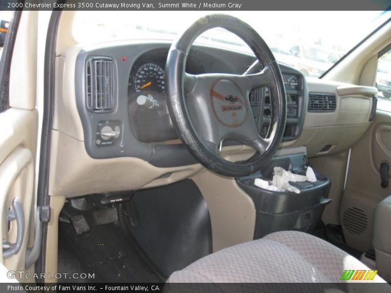 Summit White / Medium Gray 2000 Chevrolet Express 3500 Cutaway Moving Van
