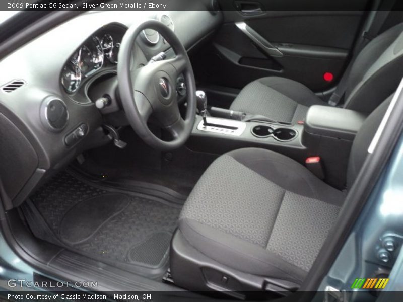 Silver Green Metallic / Ebony 2009 Pontiac G6 Sedan