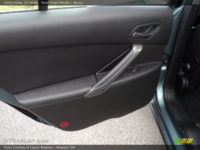 Silver Green Metallic / Ebony 2009 Pontiac G6 Sedan