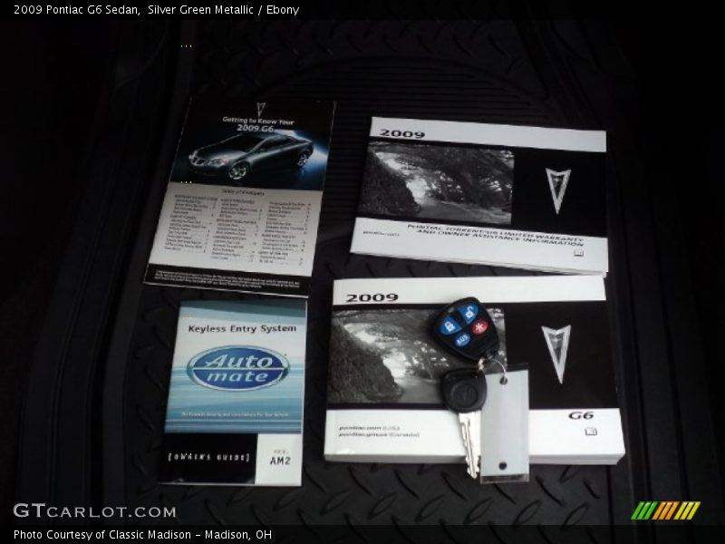 Silver Green Metallic / Ebony 2009 Pontiac G6 Sedan