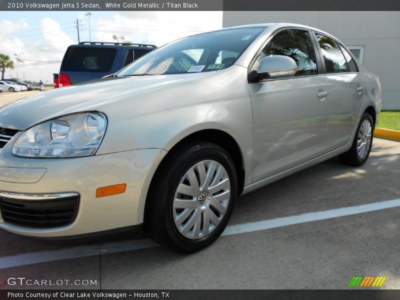 White Gold Metallic / Titan Black 2010 Volkswagen Jetta S Sedan