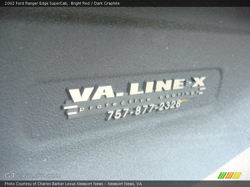Bright Red / Dark Graphite 2002 Ford Ranger Edge SuperCab