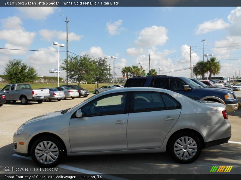 White Gold Metallic / Titan Black 2010 Volkswagen Jetta S Sedan